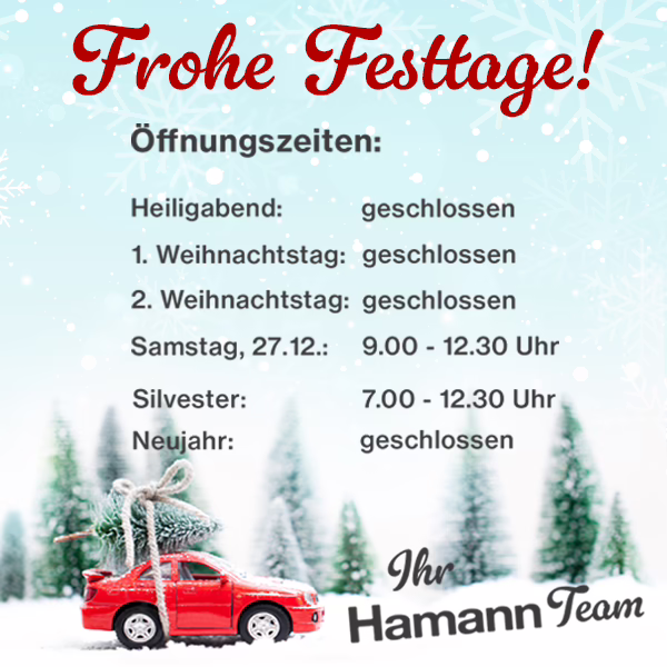 Öffnungszeiten an den Feiertagen Öffnungszeiten an den Feiertagen