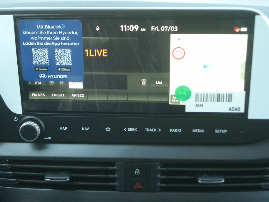 Fahrzeugabbildung Hyundai i20 Facelift MJ25 1.0 Trend, Navigation